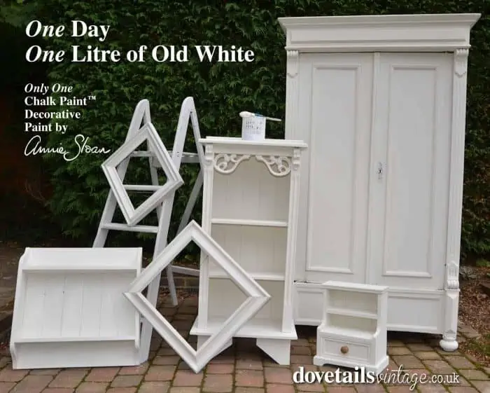 Old White Chalk Paint® Liter For Sale Online, Annie Sloan