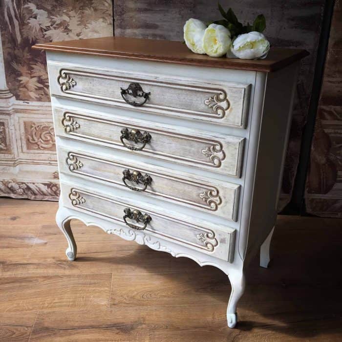 French Set of Four Drawers painted in Annie Sloan SOLD