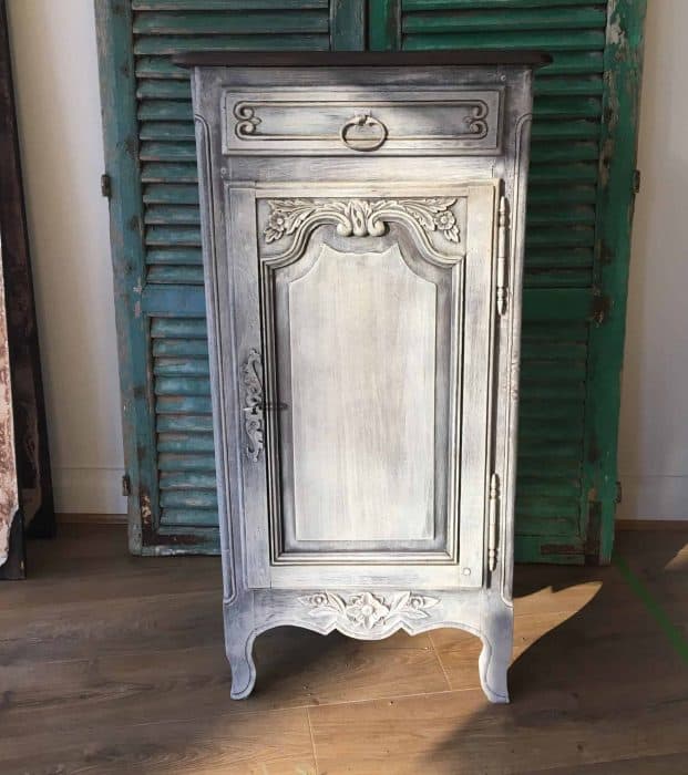 Tall Bedside painted in Annie Sloan Paris Grey SOLD