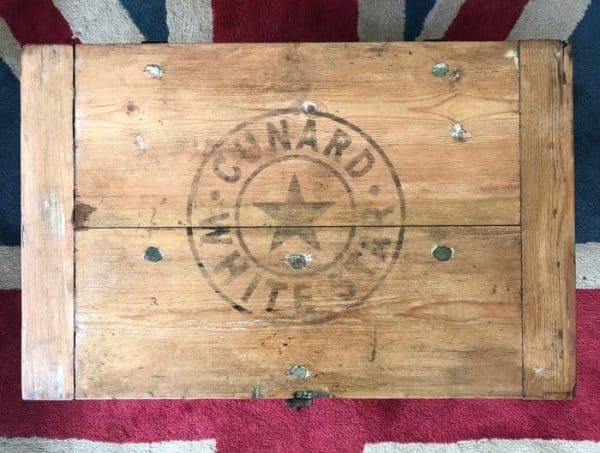 IMG_7219 BAGGAGE MASTER SHIP INDUSTRIAL Chest COFFEE TABLE Storage Trunk Free UK Delivery